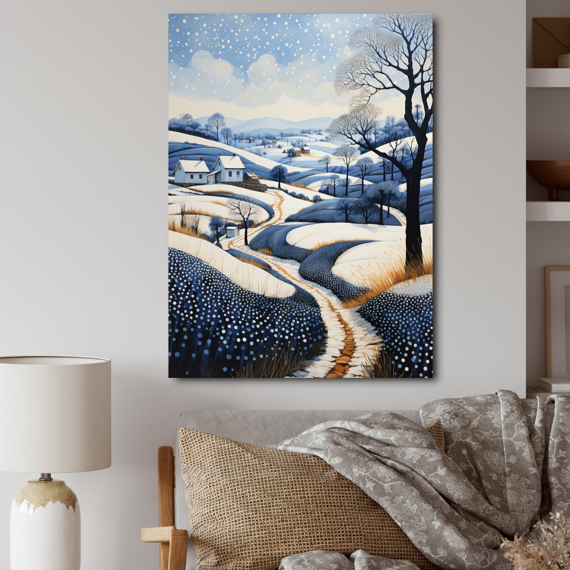 Red Barrel Studio Farmhouse Patterns Pointillism I Landscape & Nature